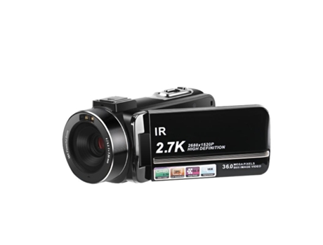 Cámara de Video INF 2.7K / 36Mp / 16X Zoom / Ir Visión Noturna 7 Partes Negro