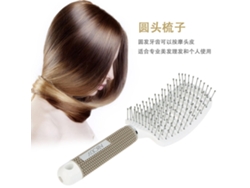 Peine De Nylon Desenredante Para Mujer Peine De Paddle Con Masaje Capilar Cepillo Para Cabello Húmedo Blanco