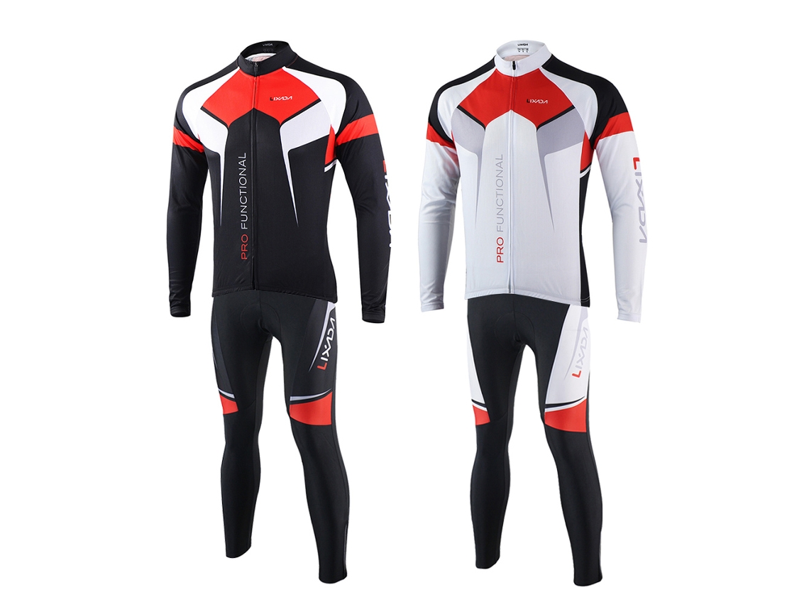 Conjunto De Ropa De Ciclismo Para Hombre, Ideal Para Verano Y Otoño: Maillot De Manga Larga Y Pantalón Transpirable De Secado Rápido.