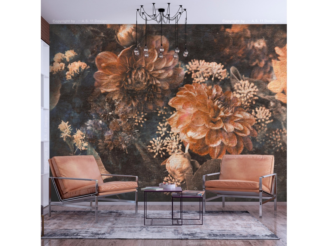 Papel de Pared ARTGEIST Retro Flowers - Third Variant (98x70)