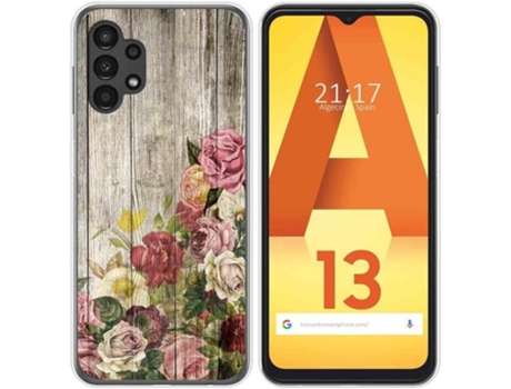 Carcasa para Samsung Galaxy A13 4G TUMUNDOSMARTPHONE Dibujos Madera 08 Multicolor