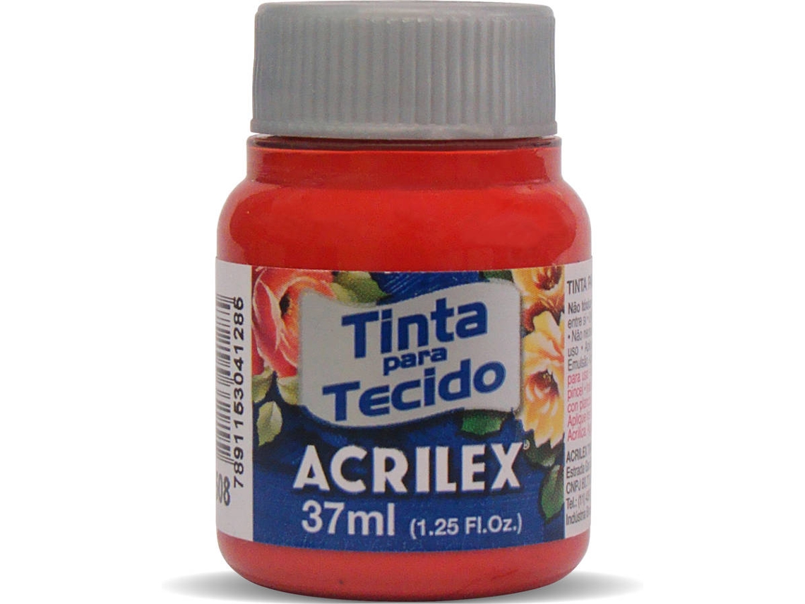 Tinta de Tela Mate Acrilex Rojo Escarlata (04140/508 37ml)