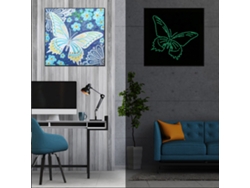 Kit De Pintura De Diamantes De Resina Con Forma De Mariposa Para Decorar El Dormitorio Y El Pasillo.