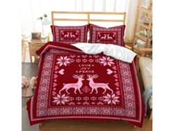 Funda Nórdica Juego Ropa Cama Funda Juego Almohada 140 X 200 Cm 50 75 220