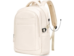 Mochila Para Portátil De Mujer: Antirrobo, Puerto De Carga Usb, Fácil De Usar Para Viajar.