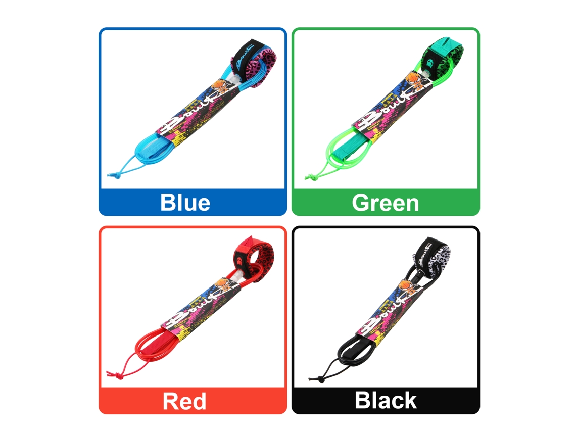 Corda De Prancha De Surf 7mm Grossa 6ft/8ft Reta Leash Para Sup Leg Rope Surf