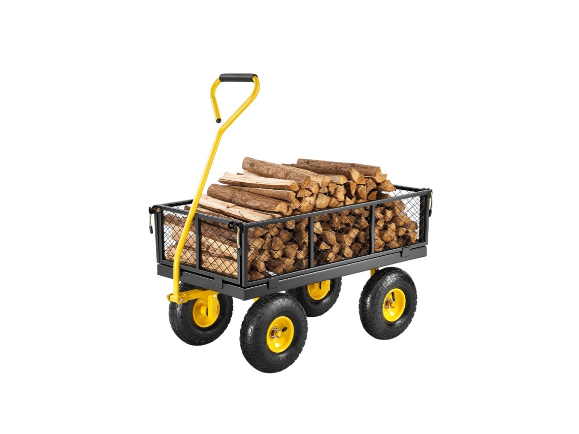 Carro de transporte para jardín Tekmaquinas de 226 kg con laterales desmontables