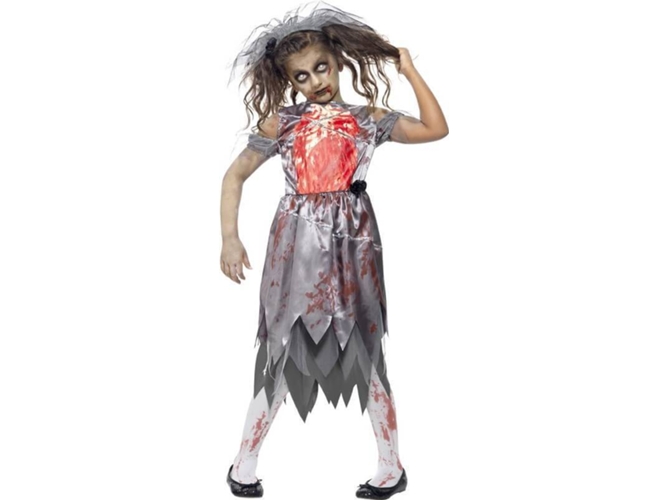 Disfraz de Niña DISFRAZZES Novia Zombi (Talla: Talla Universal)