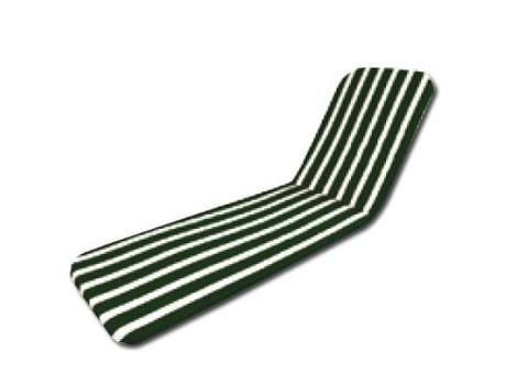 Playa cojin tumbona verde-blanco 185x55x2.5cm 10602