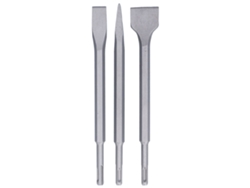3 Piezas Brocas De Martillo Rotativo De Acero Al Carbono Para Britadeira, Plana Y Puntiaguda Para Azulejos Y Concreto Con Mango Redondo