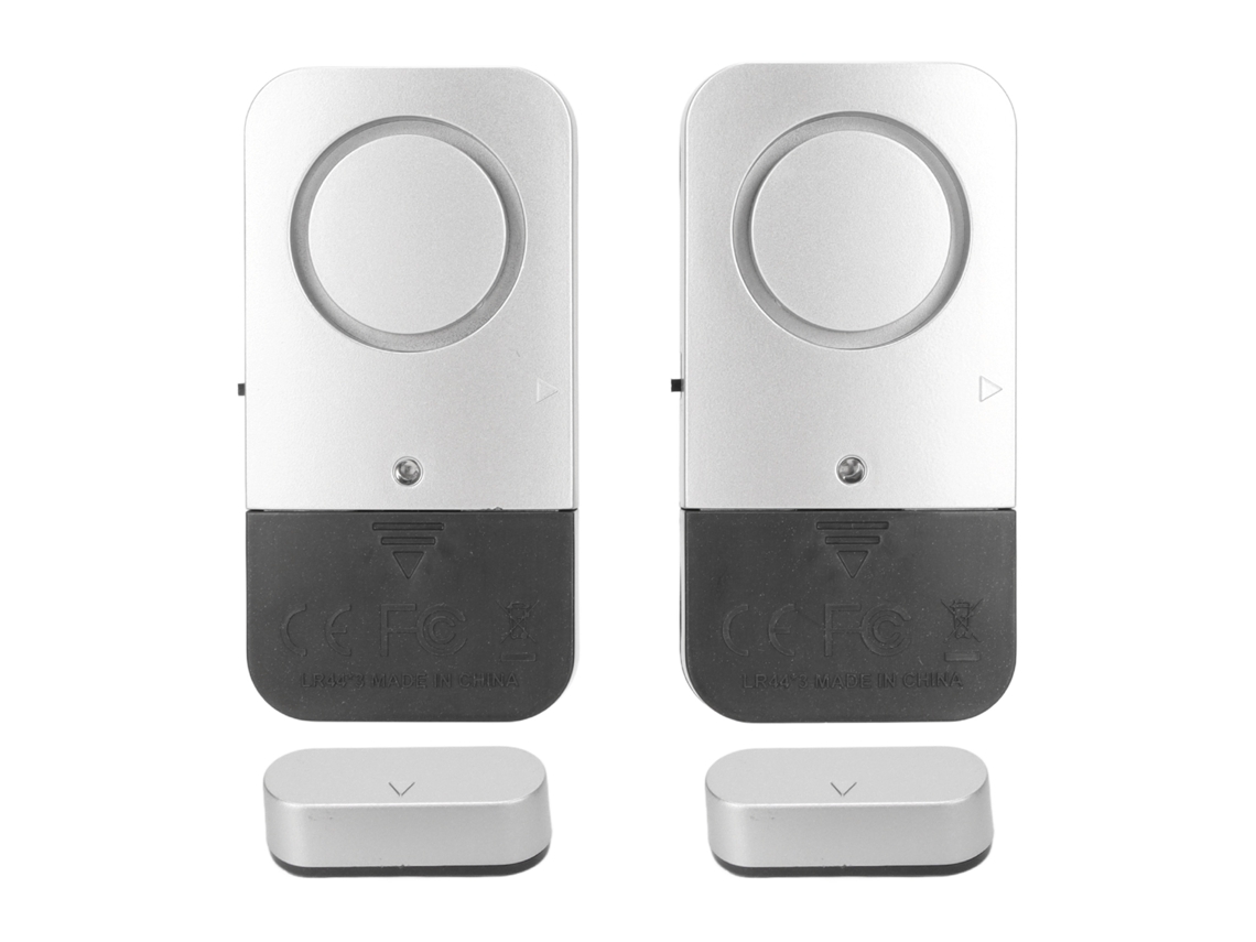 2 Alarmas Magnéticas Para Puertas, 120 Db, 4,5 V, 60 Ma, Inalámbricas, Para Sistema De Seguridad Del Hogar, Oficina, Tienda O Garaje.