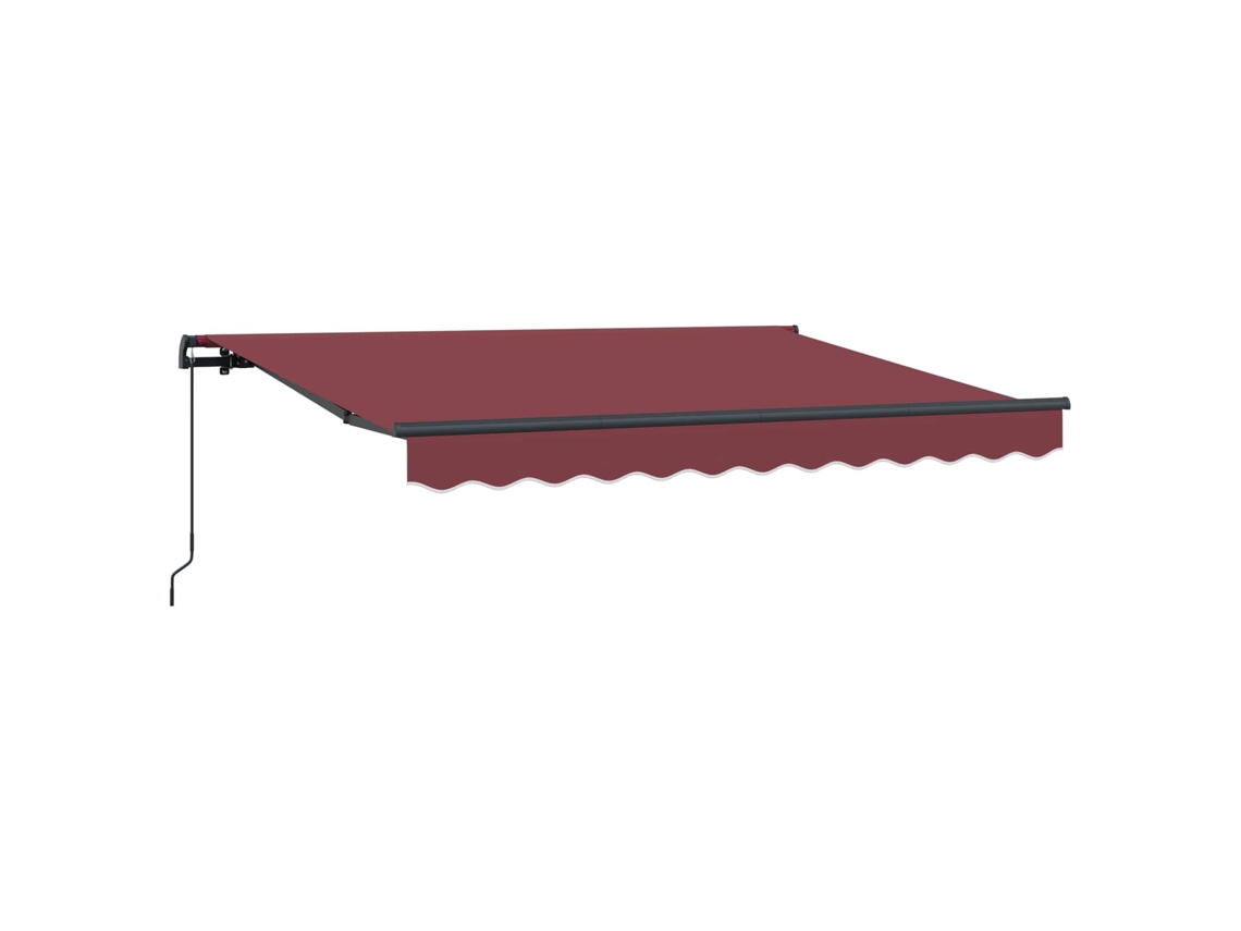 Maison Exclusive - Toldo Retráctil Manual Burdeos 250 X 200 Cm Tela