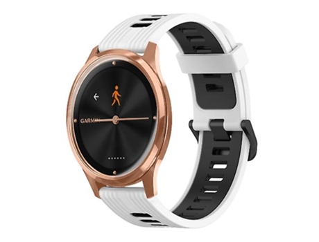 Correa Smartwatch Para Garmin Move Luxe 20Mm Blanco-Negro VENISYMLIS