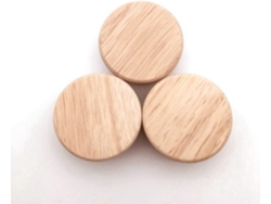 4/8/12 Piezas De Muebles, 8 Piezas, Pomos Redondos De Madera Para Armario L Youther