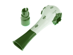 Entrenador de respiración con resistencia ajustable para el entrenamiento de la respiración pulmonar, color verde Siurn