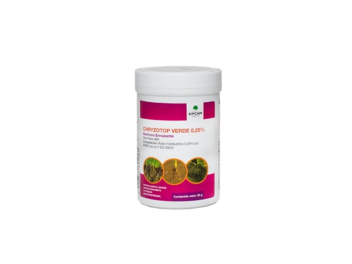 SIPCAM JARDIN Chryzotop Verde 0 25% Hormônios de Enraizamento 25 Gr