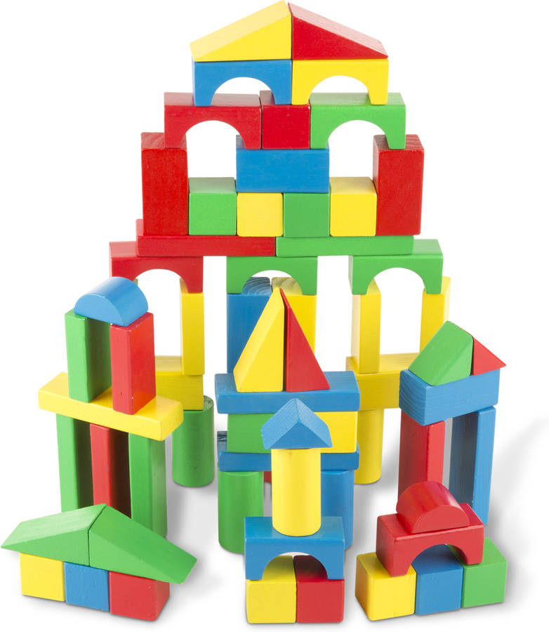Blocos de Construção Juego de Bloques de Madera MELISSA & DOUG