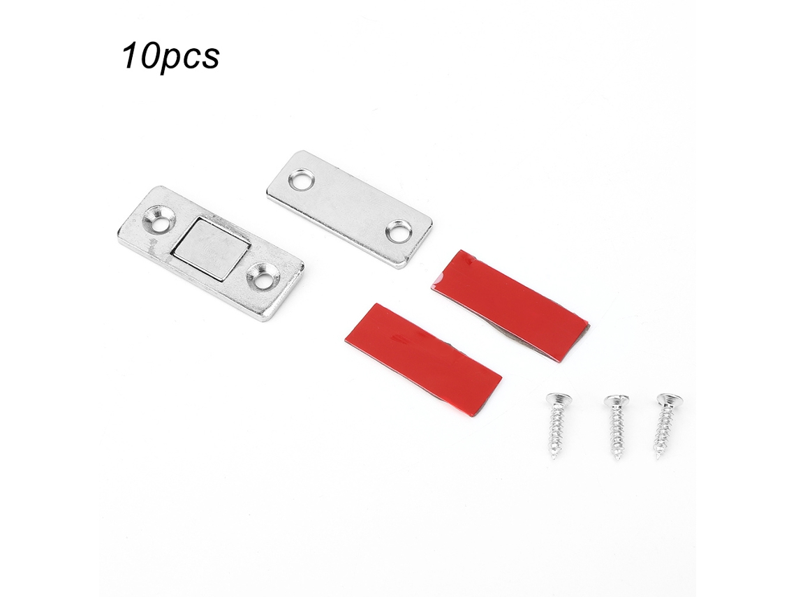 10 imanes magnéticos de acero inoxidable para puertas (sin marca)