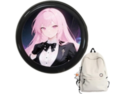 Insignia digital de anime, pantalla HD de 4,3 cm para una identificación adorable, 600 pines electrónicos de anime Gokoco