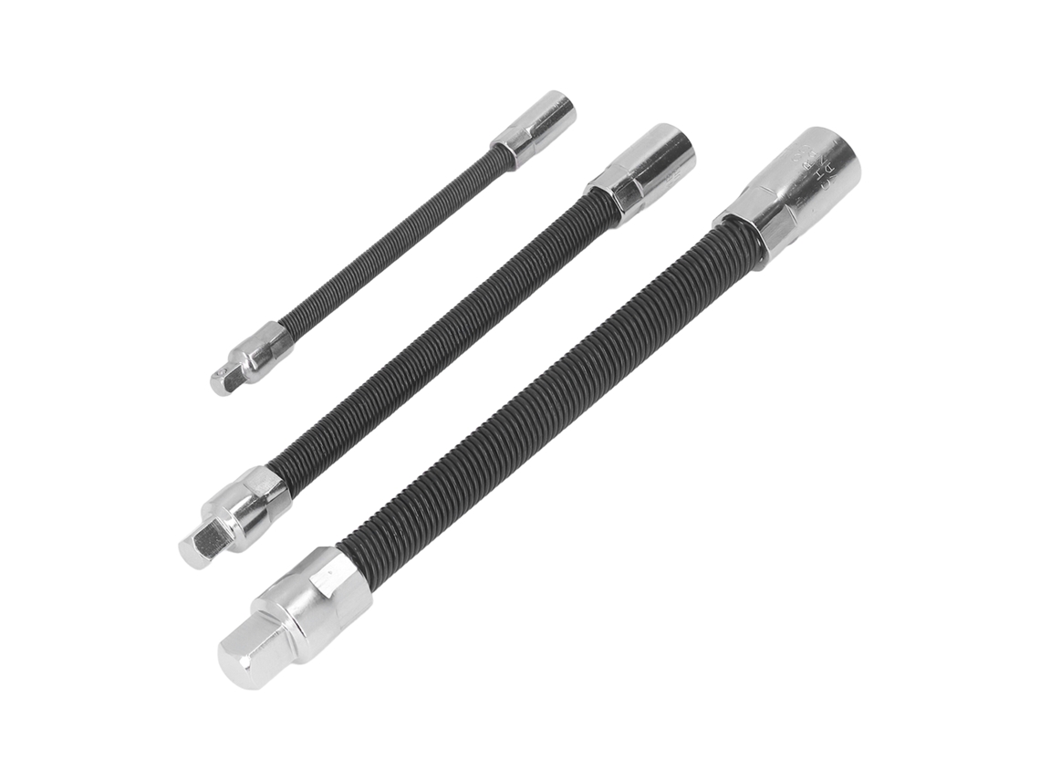 3 Barras De Extensión Flexibles Con Soporte Magnético Para Tornillos Y Reparaciones De Automóviles.