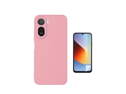 Kit Película Hydrogel Frente Capa Silicone Líquido Phonecare Para Xiaomi Redmi A7 Pro 4g - Rosa