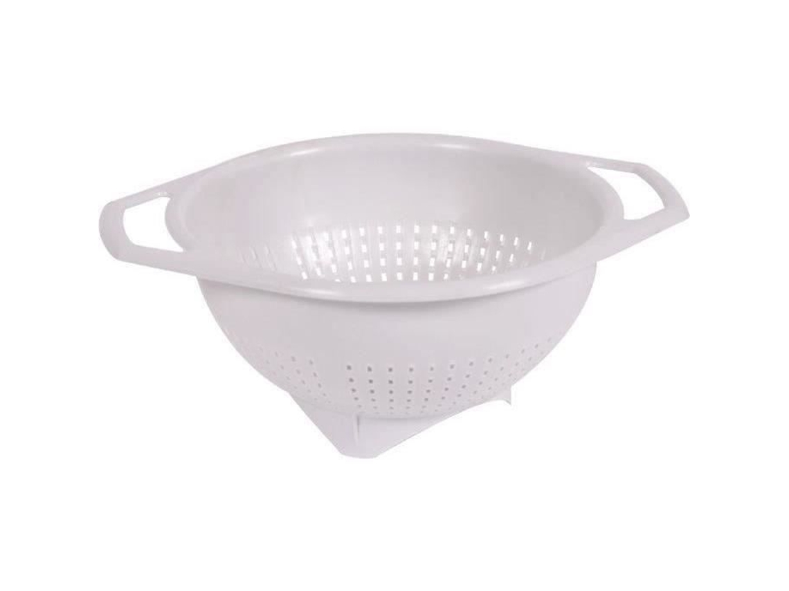 Colador de plástico de 2,5 l con base blanca Cal Eda