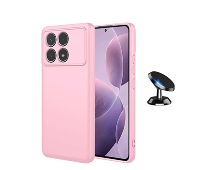 Funda Carro Compativel para Xiaomi Xiaomi Poco F6 Pro PHONECARE Silicona Líquida Rosa