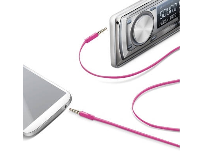 Cable Audio CELLY (Jack 3.5 mm - Rosado)