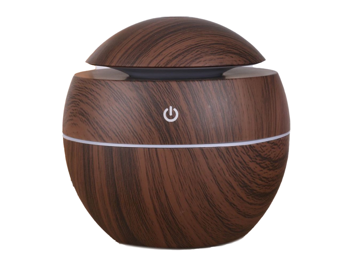 Humidificador Portátil Compacto Con Textura De Madera, Usb 5v 2w Para Dormitorios, Oficinas Y Coches.