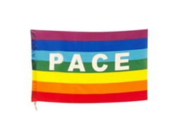 Bandera de la paz de poliéster de 90x145 cm para jardín, balcón y exteriores CHABERLU