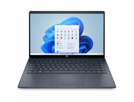 Laptop HP x360 14-ek2003ns (Azul - 16 GB RAM - 512 GB SSD - 14" - Qwerty Español - Intel)