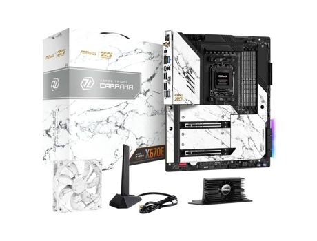 ASROCK X670E Taichi Carrara Placa-Mãe E-Atx Socket Am5 Amd X670E 4X Ddr5 M.2 Pcie 5.0 Usb 4.0 Pci-Express 5.0 16X Lan 2