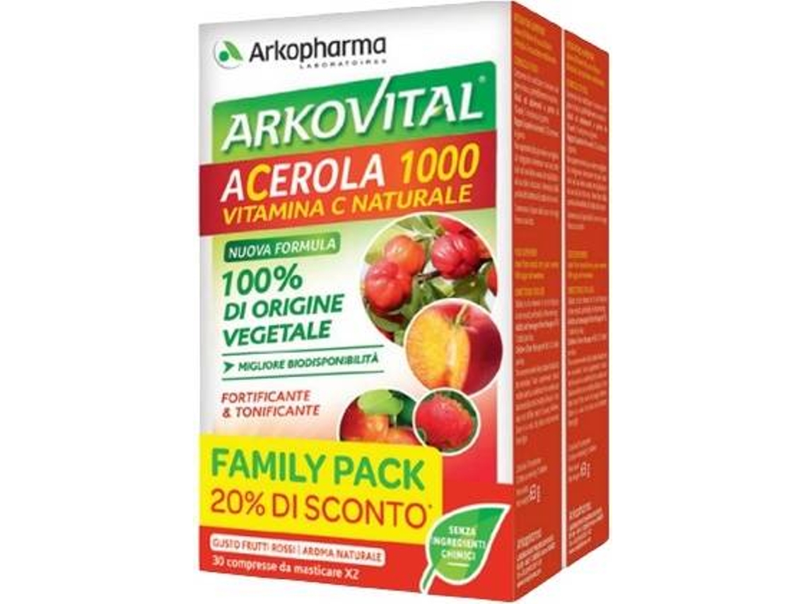 Complemento Alimentar ARKOPHARMA Acerola Pack (60 comprimidos)