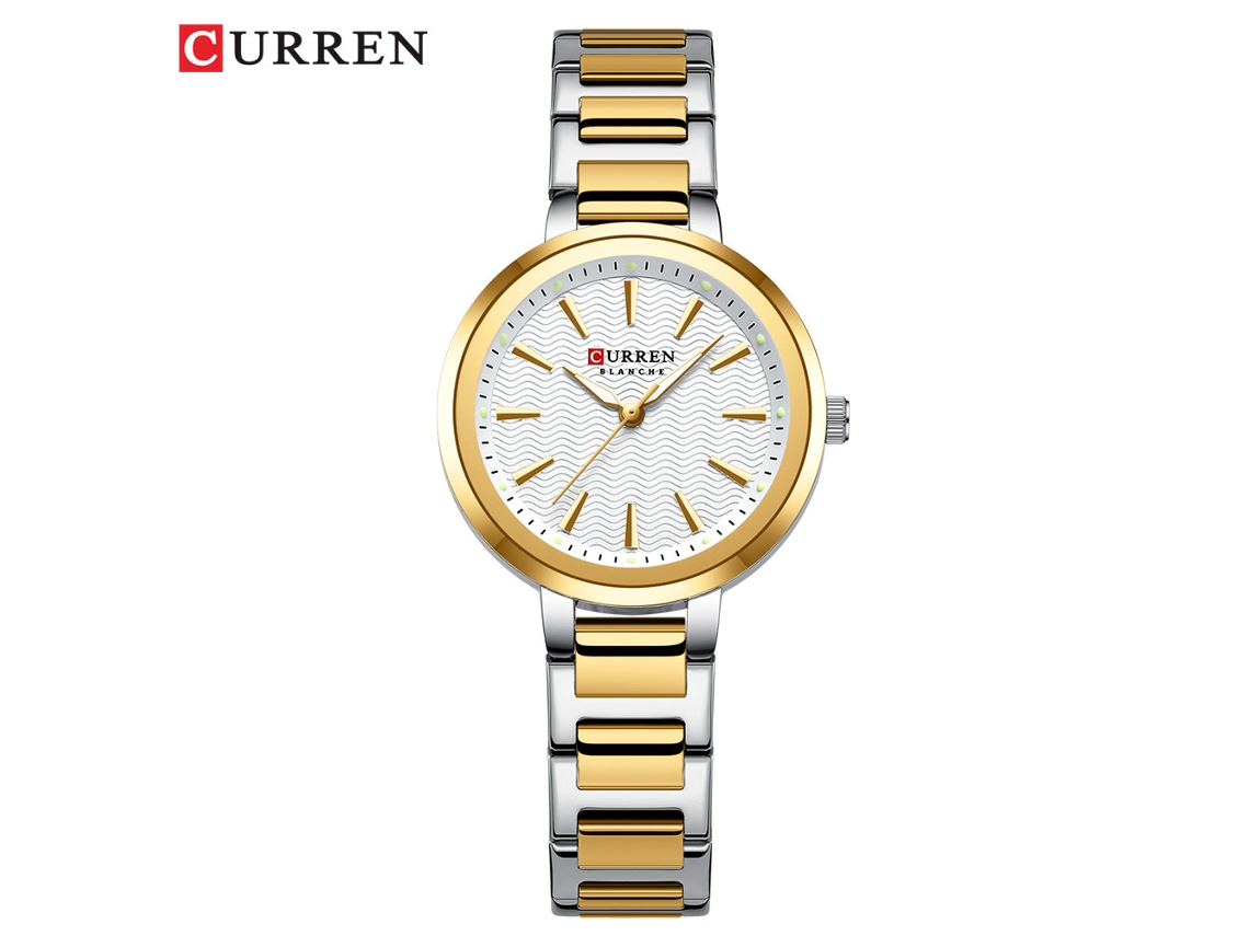 Reloj De Mujer (azul Plateado) Resistente Al Agua Con Esfera Pequeña, Estilo Sencillo E Informal, Correa De Acero.