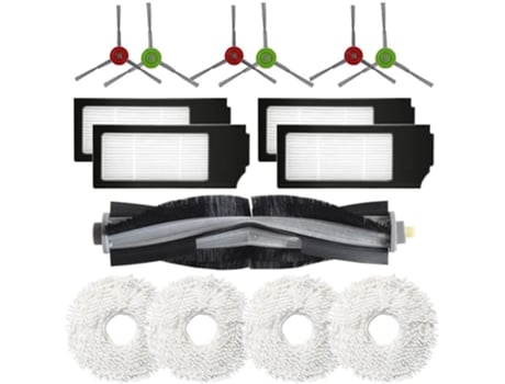 Escova principal escovas laterais filtros hepa esfregão para ecovacs x1omni x1turbo