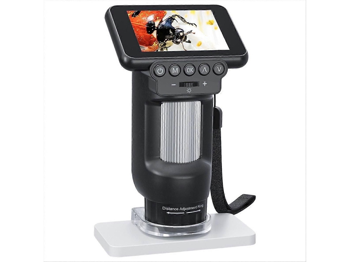 Microscopio electrónico digital portátil con tecnología inteligente para fotografía y grabación de vídeo.