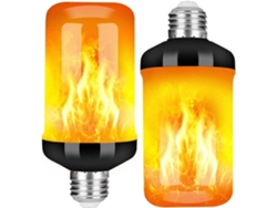 Lámpara con efecto de llama, bombilla E27, luz parpadeante, LED de 3 W para exterior, decoración del hogar, jardín, bar, fiesta, boda, restaurante, San Valentín.