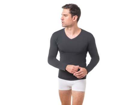 Camiseta Interior ANAISSA Poliamida Hombre (42-44 - Negro)