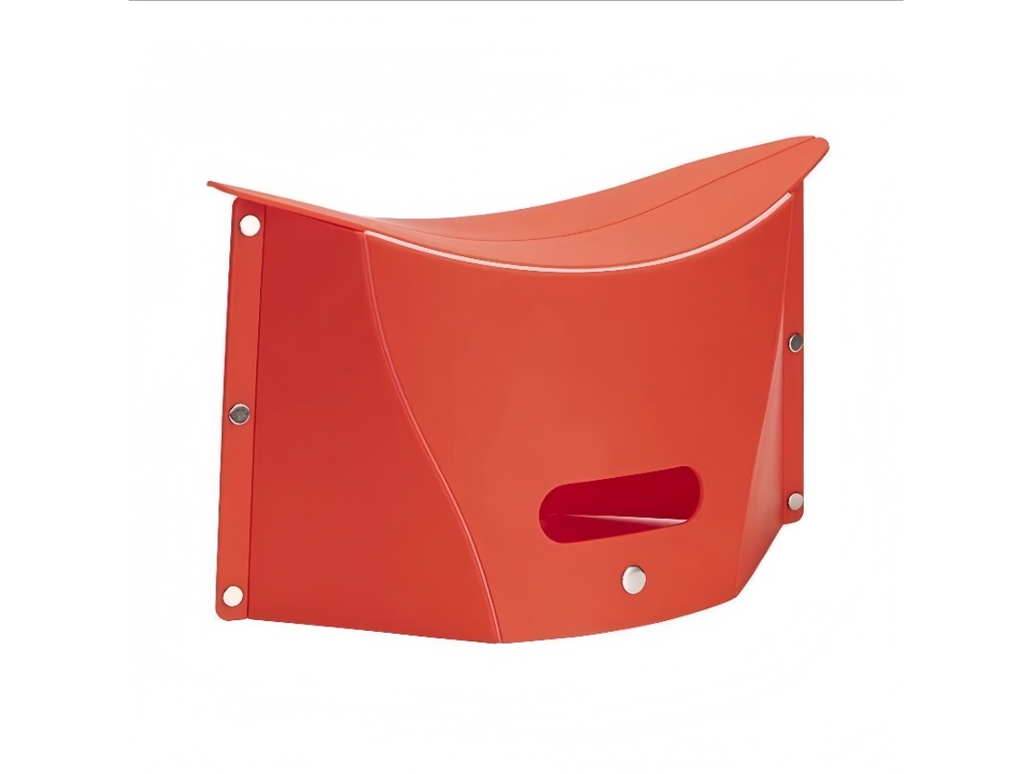 Taburete plegable portátil ideal para acampar y hacer senderismo. Perfecto para viajes al aire libre. MDUG (naranja).