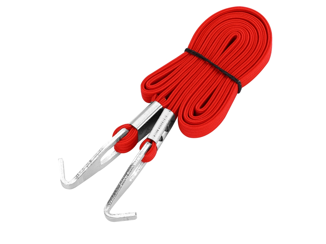 Omni-correa De Equipaje Elástica Duuti Con Ganchos Para Bicicleta Cuerda De Transporte Exterior Rojo