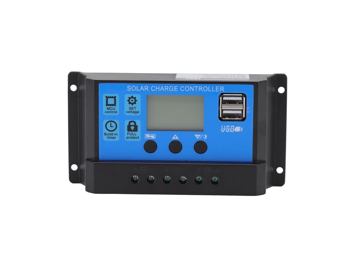 2026-controlador De Carga Solar 12v 24v Con Puerto Usb Dual Y Pantalla Lcd 30a Para Panel Solar Industrial