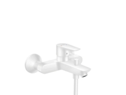 HANSGROHE Talis E mezclador monomando de superficie para baño, profundidad de garganta 194mm, Color: blanco mate