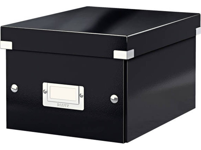 Caja LEITZ Storage Box Click & Store Small (Negro - A5 - 7.4L - Madera Contrachapada)