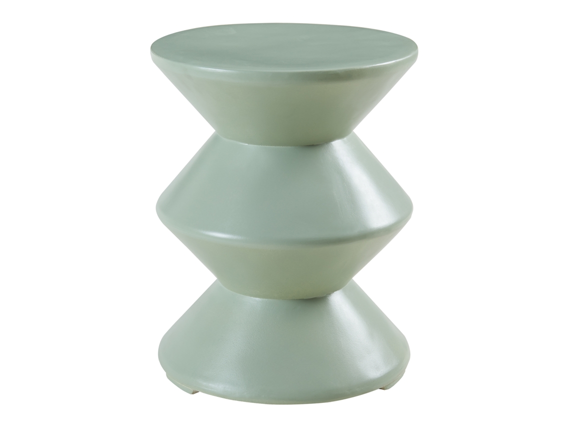 Mesa auxiliar Kyppeslo 47xø37 cm verde menta [EN.CASA]