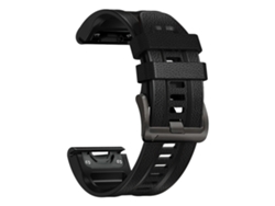 Pulseira Em Pele De Silicone Para Garmin Fenix ​​​​8ª Geração 51mm/7/6/5/93526mm) Preto Hexinyigjly