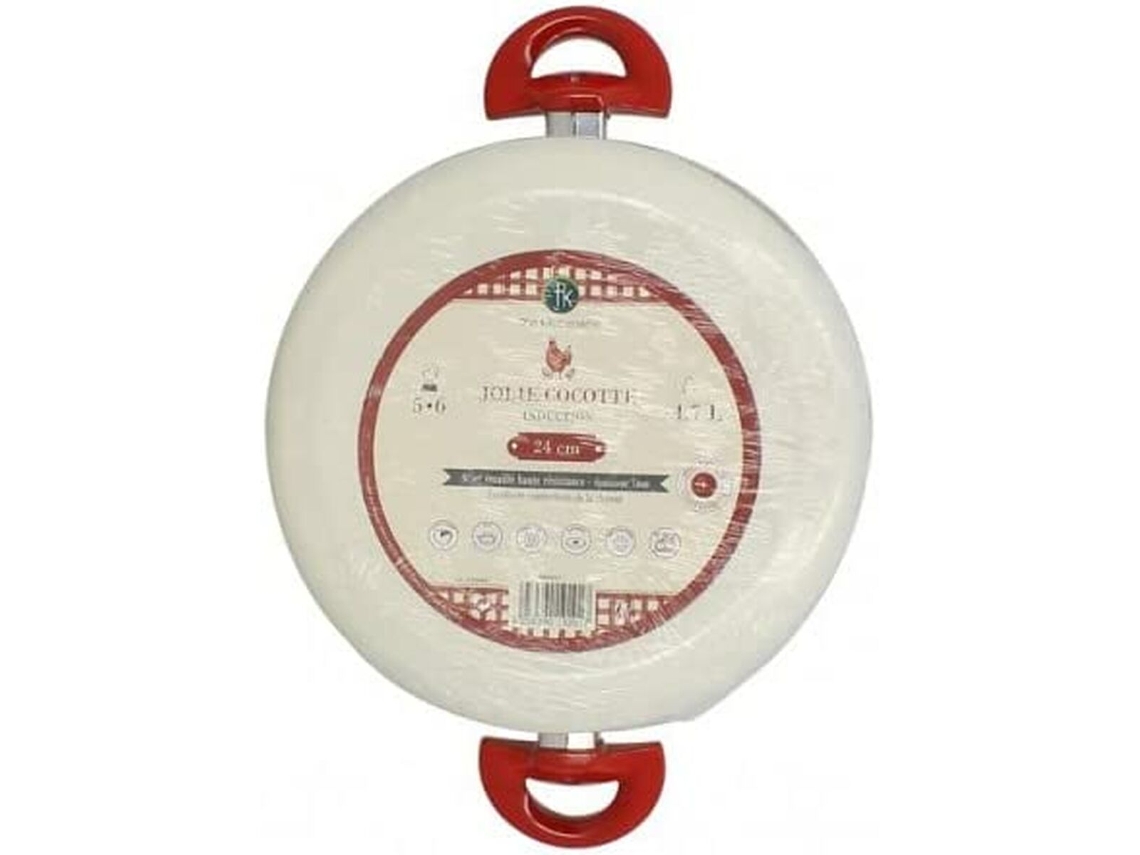 Cacerola TheKitchenette Gris Acero Inoxidable Ø 24 cm Acero Esmaltado