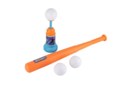 Máquina De Lanzar Béisbol Para Niños Con 3 Pelotas Y Bate De Pressión Juguete De Batting Deportivo Al Aire Libre
