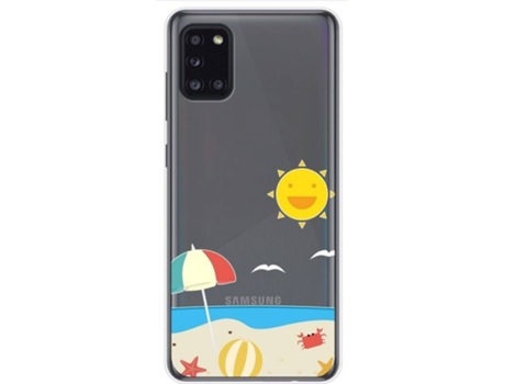 Carcasa Samsung Galaxy A31 TUMUNDOSMARTPHONE Dibujos Transparente Multicolor