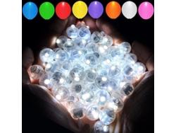 50 Luces Para Globos Blancos, Batería, Alta Duración, Impermeable, Decoración De Fiesta, Navidad, Aniversario