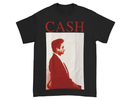 Camiseta ROCKINSTONE con foto de perfil de Johnny Cash (Algodón - XXXL)